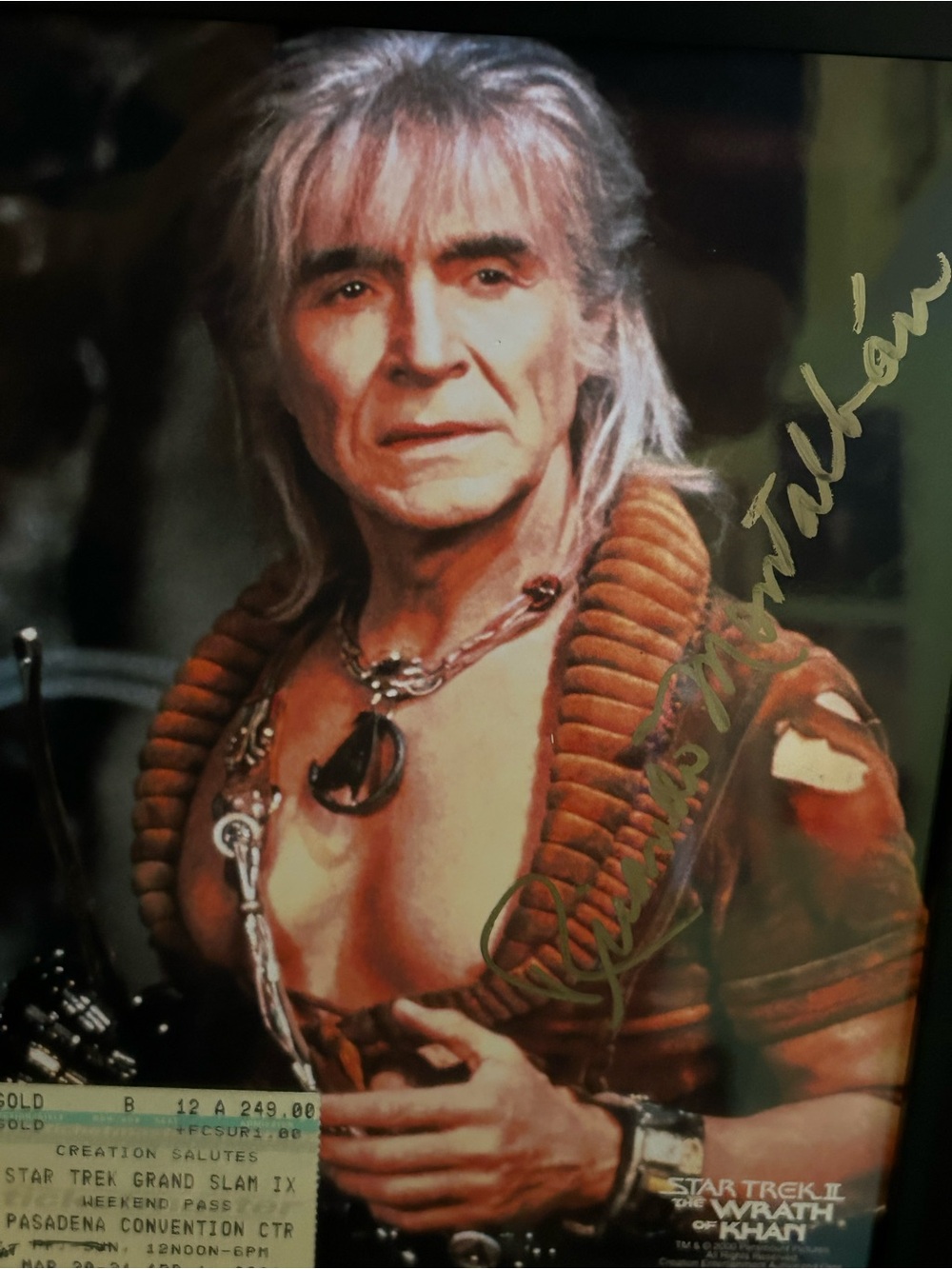 Signed Star Trek II: The Wrath of Khan Collectible Photo - Brown